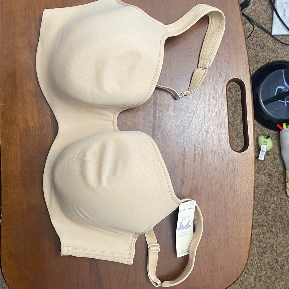 Cacique Cream Full-Coverage Bra, 40DD